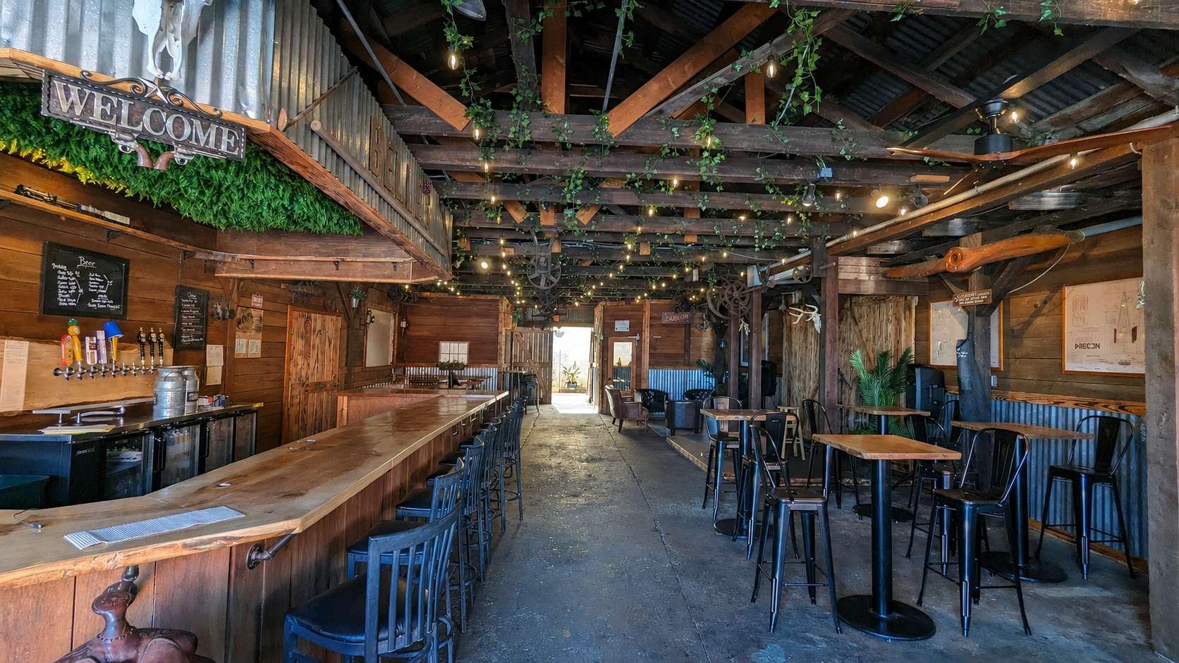 Inside Belle's Winery and Saloon